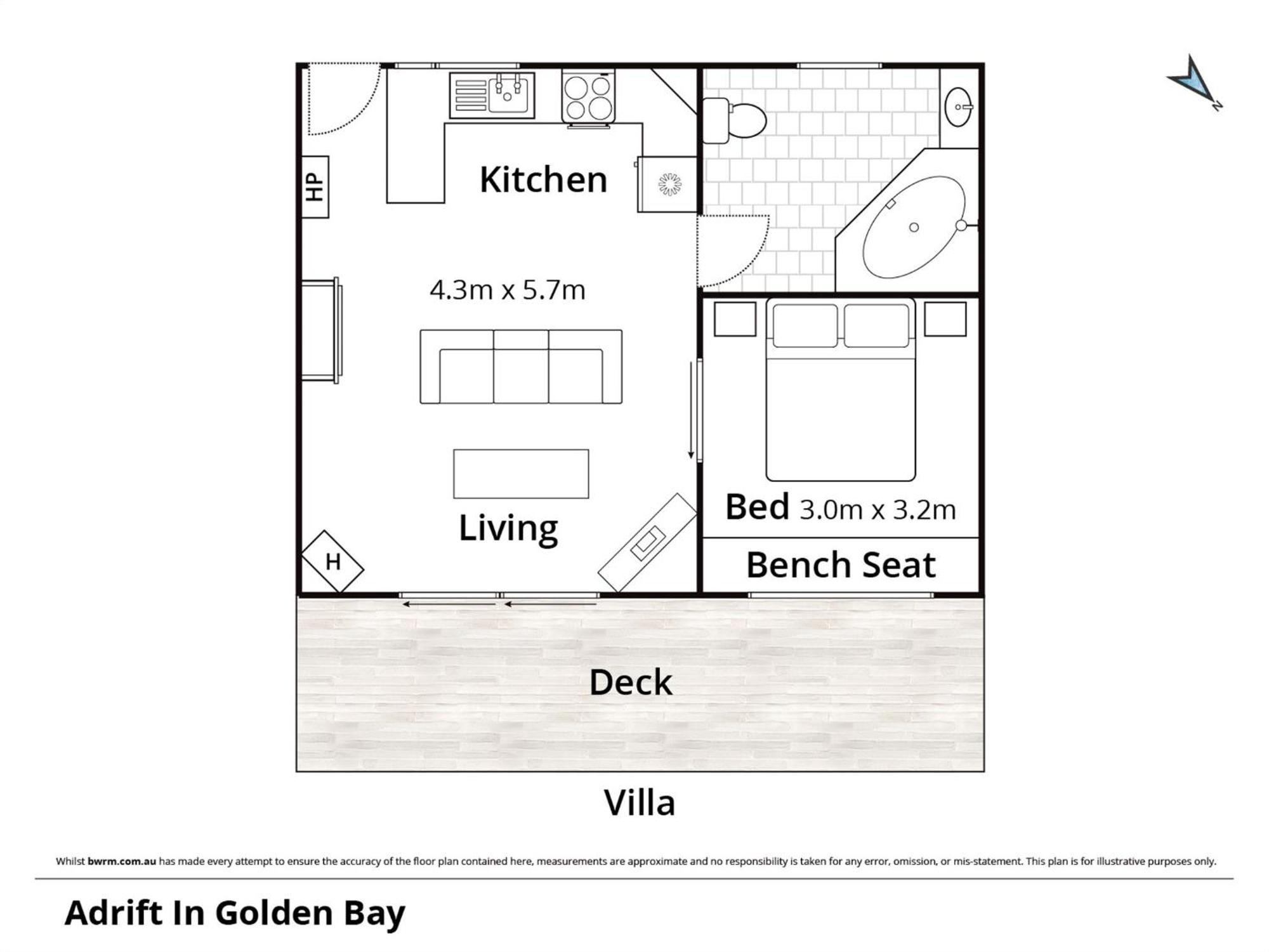 Hotel Adrift In Golden Bay Collingwood Exterior foto